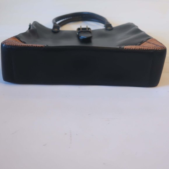 Nicole Miller Black and Tan Shoulder Bag - Picture 8 of 10